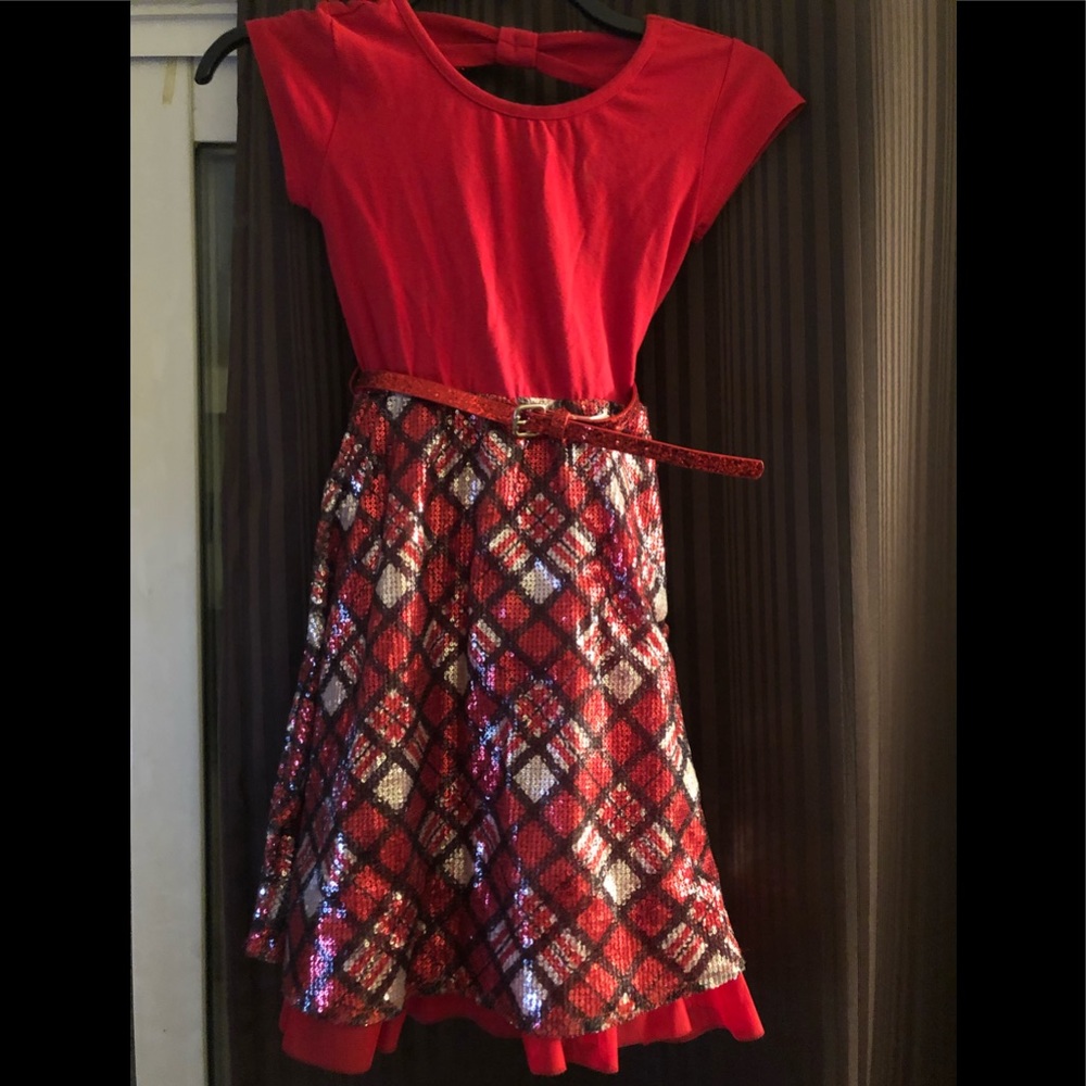 Girls Red Sequin Dress - Justice
